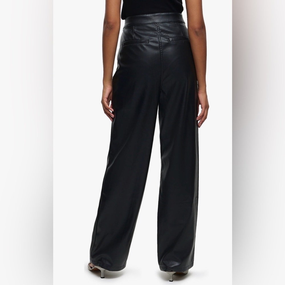 River Island High Waist Faux Leather
Straight Leg Pants - Picture 3 of 3